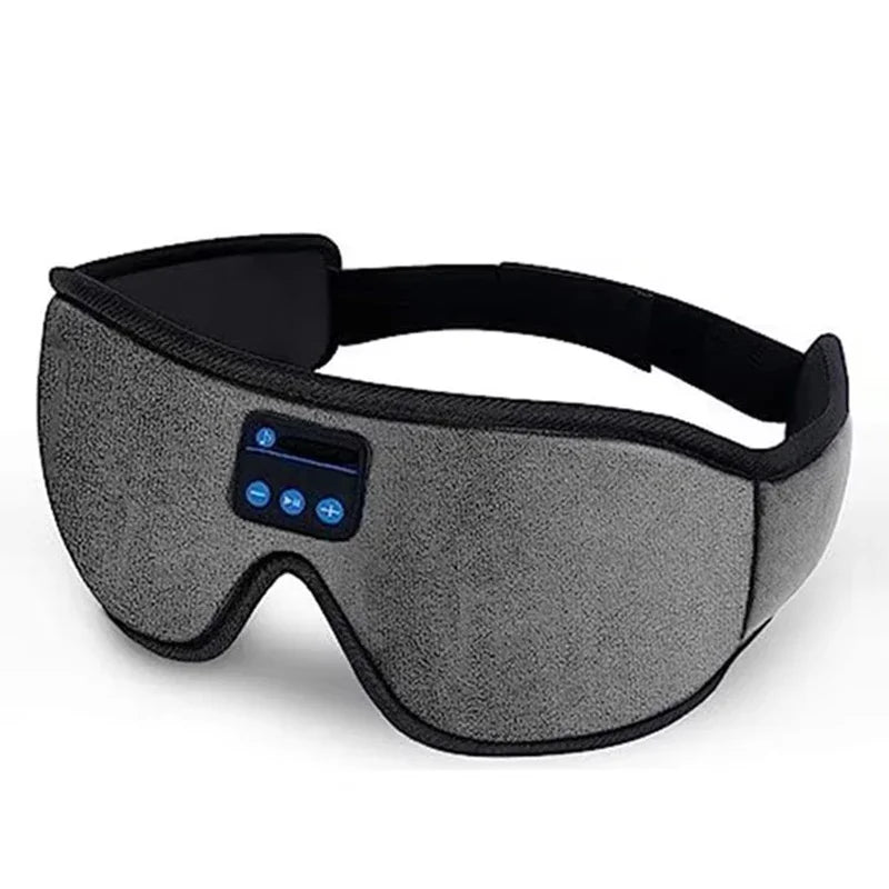 Sommeil Douceur                Masque de nuit 3D Bluetooth  Confort total avec musique intégrée. Haut-parleurs HD, écouteurs sans fil Bluetooth 5.0, idéal pour un sommeil profond, les voyages et la détente.